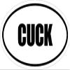 Beach Graphic Pros 6" Printed Euro Style Oval CUCK Decal Sticker dcor Impact Font Style. view 1