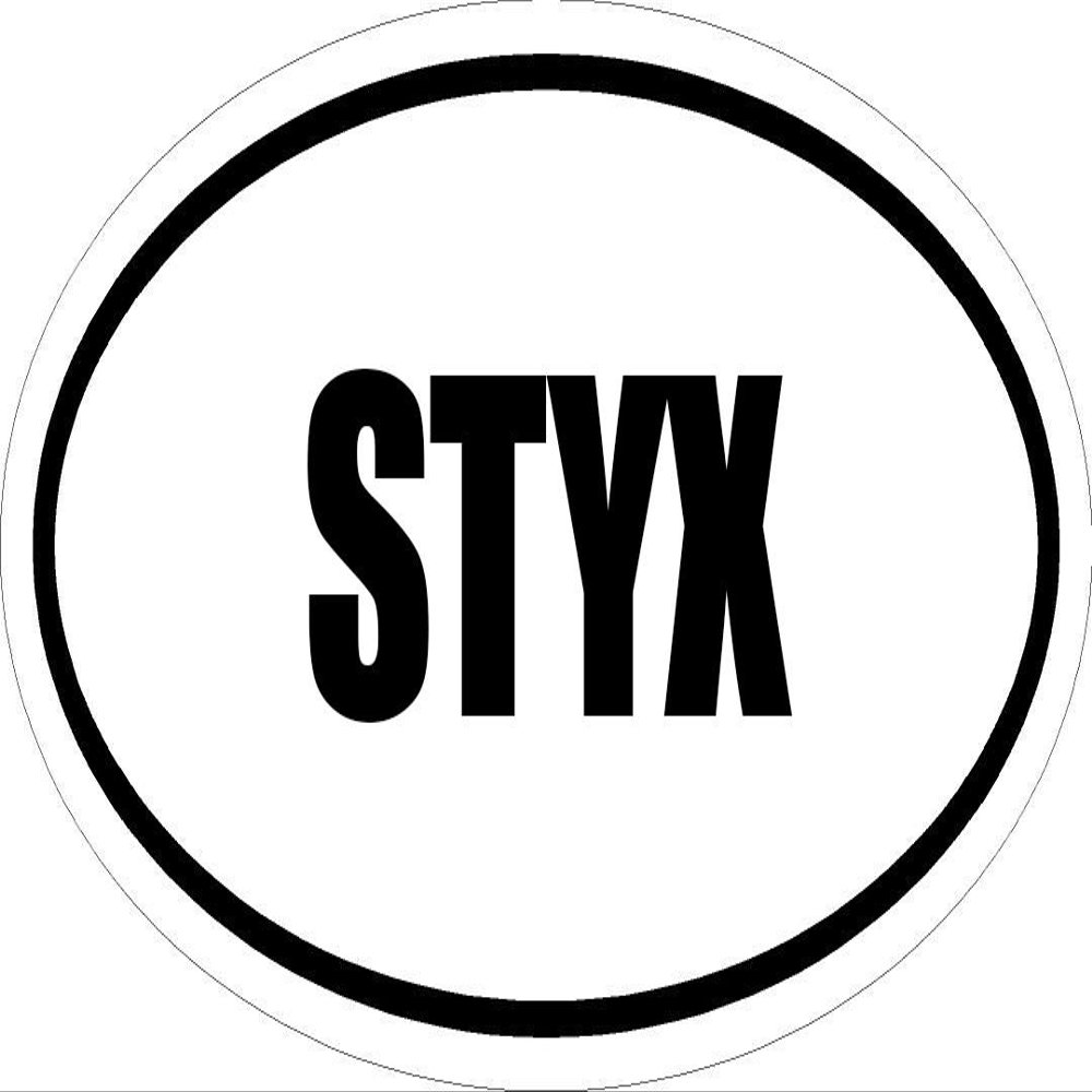 Beach Graphic Pros 6" Printed Euro Style Oval Styx Decal Sticker dcor Impact Font Style.