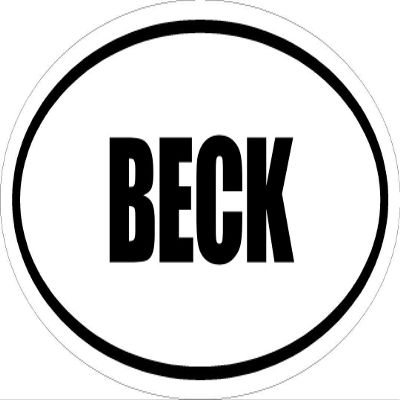 Beach Graphic Pros 6" Printed Euro Style Oval Beck Decal Sticker dcor Impact Font Style.