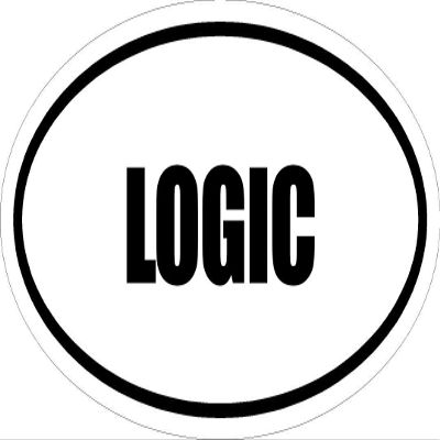 Beach Graphic Pros 6" Printed Euro Style Oval Logic Decal Sticker dcor Impact Font Style.
