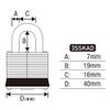 Master Lock Padlock 1 9/16 inches Pin Tumbler Keyed Dual Ballbearing view 2