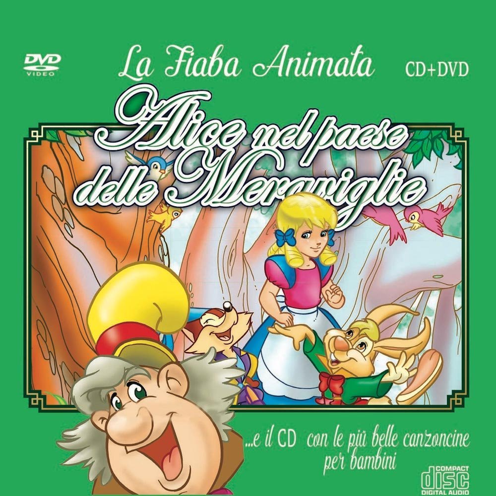 Le Pi Belle Canzoncine & Fiabe CD Audio + DVD Di Alice Nel Paese Delle Meraviglie Gift Idea per bambini e Per Feste di Compleanno