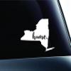 #3 Home New York State Albany Symbol Sticker Decal Car Truck Window Computer Laptop (White) view 1