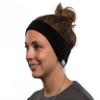 SleepPhones Classic Headphones | Ultra Thin Speakers in Lightweight & Comfortable Headband | 4 Foot Braided Cable Connects to Audio Devices | Best for Insomnia | (Large, Midnight Black Fleece) view 2