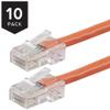 Buhbo 4 ft Cat5E UTP Ethernet Network Non Booted Cable (10-Pack) view 2