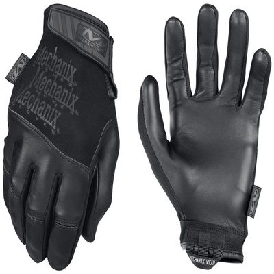 Mechanix Wear Tactical Specialty Recon Gloves - Heavy Duty - Slim-Fitting Leather Work Gloves - Touchscreen Compatible - Machine Washable - Small - Covert Black