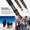 Koolehaoda Lightweight Portable 63-inches Camera Aluminium Monopod with Folding Three Feet Support Stand. 6-Section Leg, Leg max Diameter: 28MM, Folding Length: 42cm /16.5inch (K-266 Orange) view 4