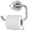 BOPai Modern Vacuum Suction Cup Toilet Paper Holder,Removable Bracket for Bathroom Kitchen.Chrome view 1
