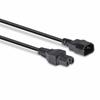 Lindy 2m Hot Conditioned Extension Cable - IEC C14 to IEC C15 Power Lead - Black view 3