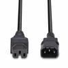 Lindy 2m Hot Conditioned Extension Cable - IEC C14 to IEC C15 Power Lead - Black view 4