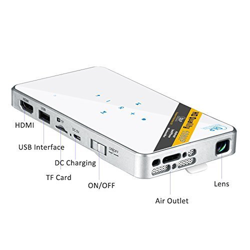 1080P HD DLP Led Mini Projector for Smartphone Home Theater Mini Portable Latest Projector Mobile Phone