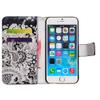 Bcov Case for iPod Touch 7/iPod Touch 6,Bcov White Flowers Wallet Flip Leather Cover Case with Credit Card ID Card Slot Holder Kickstand for iPod Touch 7/6/5 view 2