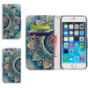 Bcov Case for iPod Touch 7/iPod Touch 6,Bcov Green Circular Mandala Wallet Flip Leather Cover Case with Credit Card ID Card Slot Holder Kickstand for iPod Touch 7/6/5 view 1