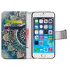 Bcov Case for iPod Touch 7/iPod Touch 6,Bcov Green Circular Mandala Wallet Flip Leather Cover Case with Credit Card ID Card Slot Holder Kickstand for iPod Touch 7/6/5 view 2