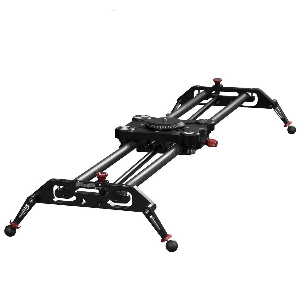 FASATTO Carbon Fiber 80CM Camera Lightweight Slider DSLR Dolly Track with Follow Focus