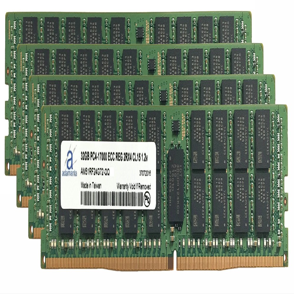 Adamanta 128GB (4x32GB) Server Memory Upgrade for Cisco UCS B200 M4 DDR4 2133MHz PC4-17000 ECC Registered Chip 2Rx4 CL15 1.2V DRAM