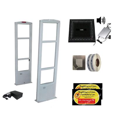 Best Value Starter Sound Combo - 2000 Soft Sensor Labels + Glass Top Soft Label Device with Sound Feature + EAS Security Antenna Tower Gate System