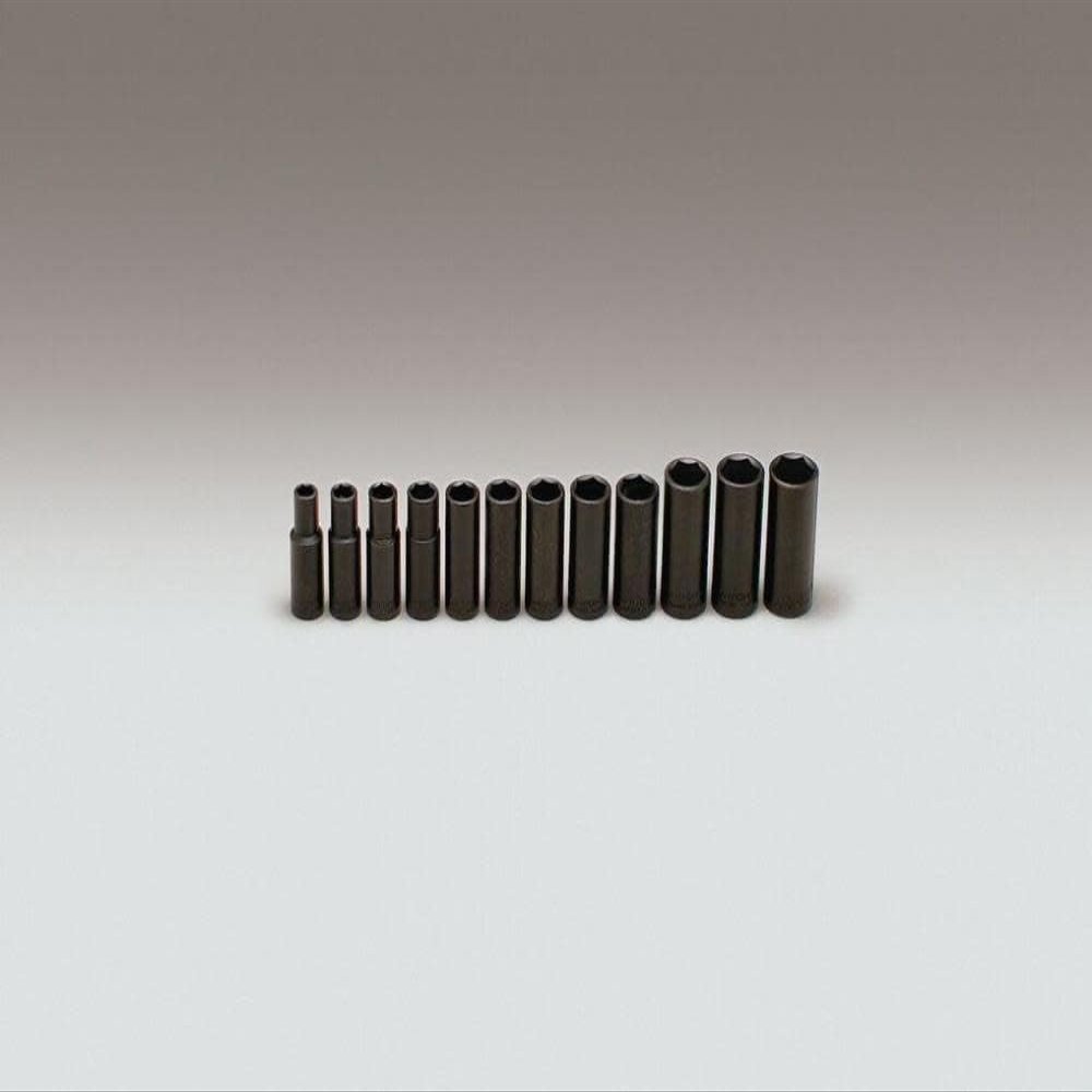 3/8 Drive 12 pc Set 6 Point Deep Impact Socket 8mm 19mm