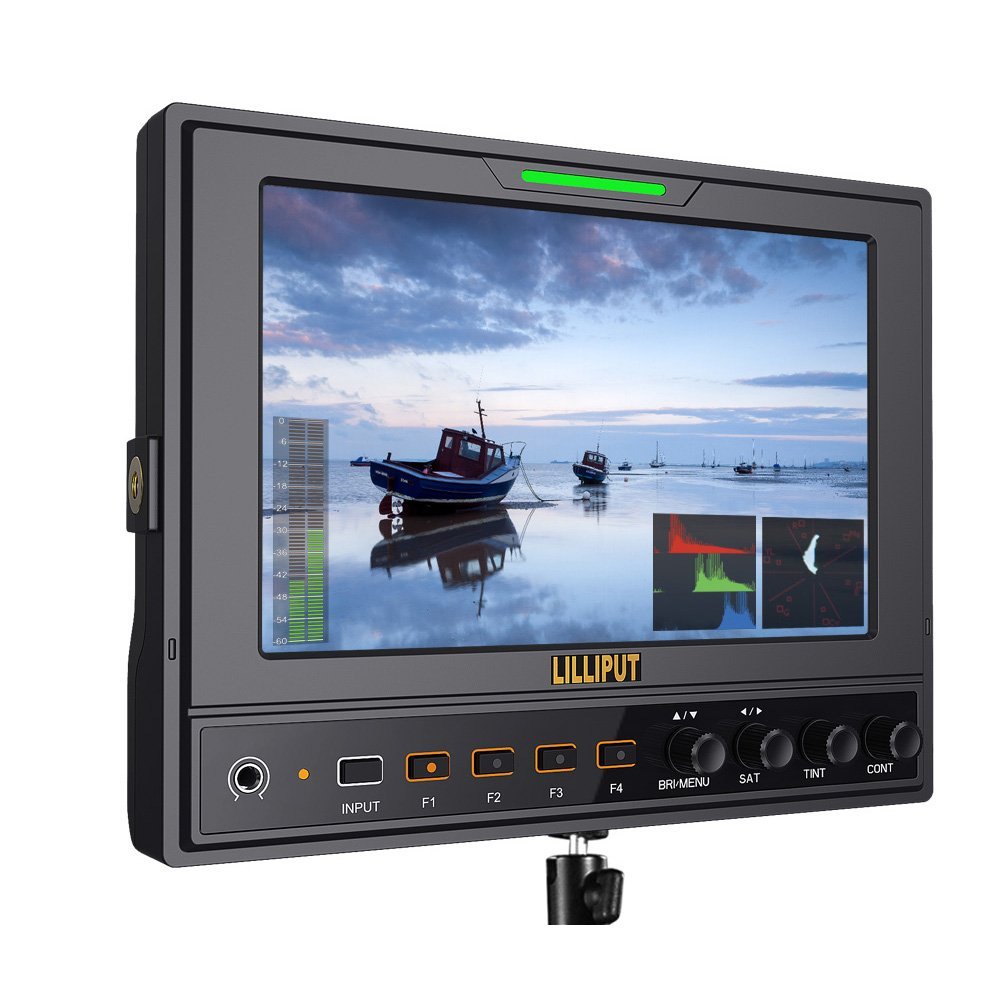 Boblov Lilliput 662S 7" 1280x800 3G SDI HD 1080P On Camera Top Led Field Video Monitor SDI HDMI Cross Conversion with Suit Case