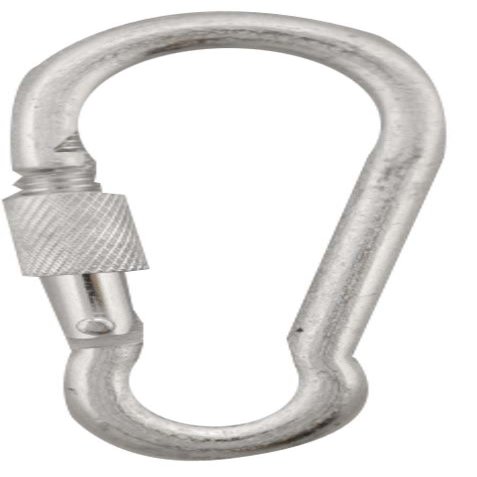 ADROIT 3.5" (8.9 cm) Locking Snaphook | Durable Steel with Secure Screw Cap | Multi-Use for Event Setups, Rock Climbing, and DIY Projects