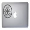 Basic First Aid Vinyl Decal for MacBook, Laptop or Other Device 5 Inch (Grey) view 1