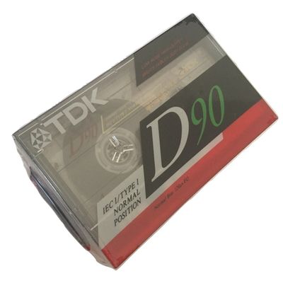 TDK D90 High Output 90 Minute IECI/Type I Cassette Tapes, Set of 6