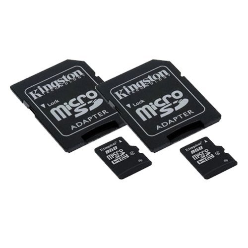 AEE AP10 Pro Quadcopter Drone Memory Card 2 x 8GB microSDHC Memory Card with SD Adapter (2 Pack)
