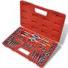 vidaXL Carbon Steel 40-Piece Tap and Die Set with Multiple Sizes, Heat Treated and Tempered Tools for Internal and External Threads, Includes Carrying Case view 1
