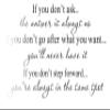 Decalgeek if You Don't Ask Vinyl Wall Art Glossy Black12'' X 22.5'' view 1