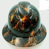Wet Works Imaging Customized Pyramex Full Brim Orange Hell Raiser Hard Hat with Ratcheting Suspension view 1