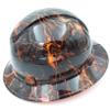 Wet Works Imaging Customized Pyramex Full Brim Orange Hell Raiser Hard Hat with Ratcheting Suspension view 2