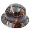 Wet Works Imaging Customized Pyramex Full Brim Orange Hell Raiser Hard Hat with Ratcheting Suspension view 3
