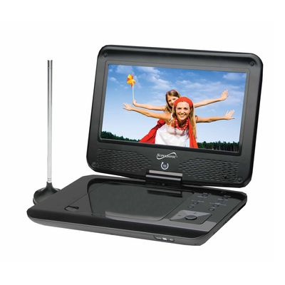 Supersonic SC-259 9 TFT Portable DVD/CD/MP3 Player with TV Tuner, USB & SD Card Slot