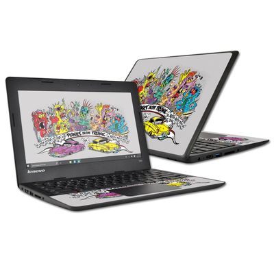 MightySkins Skin Compatible with Lenovo 100s Chromebook wrap Cover Sticker Skins Punks in The Trunk