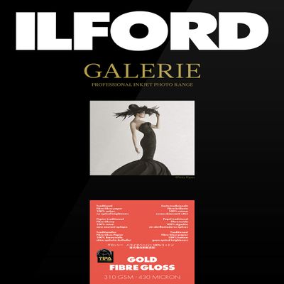 Ilford Galerie Prestige Gold Fibre Gloss 310 GSM 4 x 6 Inches 102 mm x 152 mm 50 Sheets