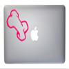 Dog Bone Style 2 Vinyl Decal for MacBook, Laptop or Other Device 5 Inch (neon Pink) view 1