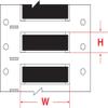 Brady Double Sided PermaSleeve Polyolefin Fluid Resistant Wire Marking Sleeves, 0.25" Dia x 2", Roll of 500, Black view 1