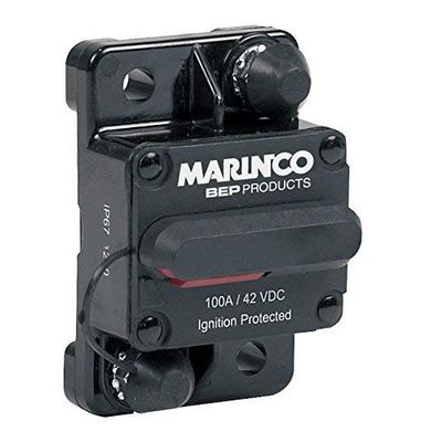 Marinco CB, 30A - HD, SWITCHABLE Reset- Surface Mount