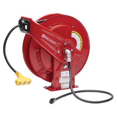 CORD REEL TRIPLE OUTLET