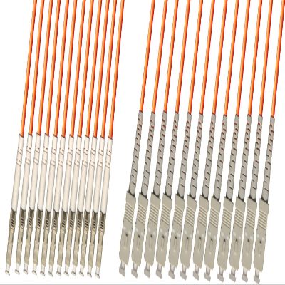RiteAV - Direct Burial/Outdoor LC-SC 12-Strand Fiber Optic Cable - Multimode (62.5/125) - 100M