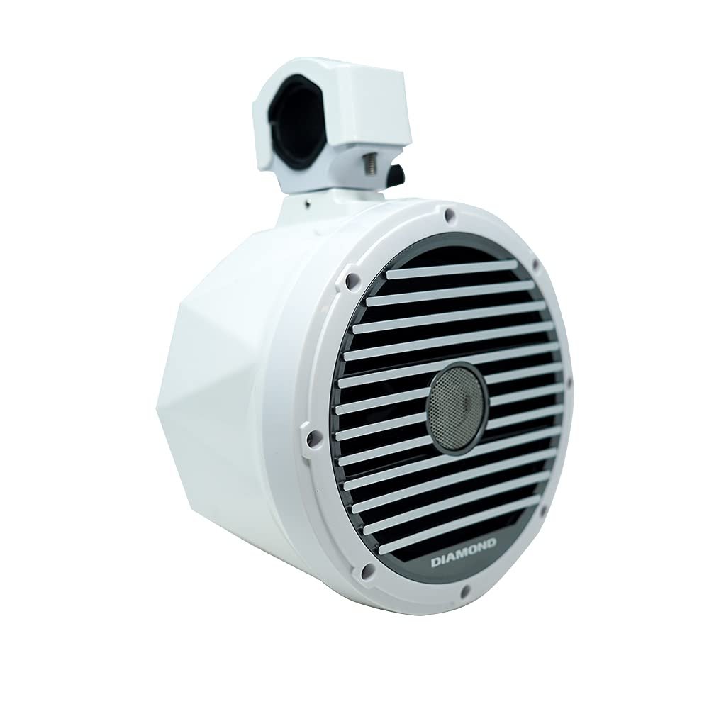 Diamond Audio HXM8PODW 8" 120 Watts RMS 2-Way Marine Coaxial Tower Speakers