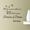 #2 We are The Makers of Music and Dreamers of Dreams Wall Art Quotes Sayings Vinyl Decals Home Inspirational Love Bible Sticker (Black) view 1