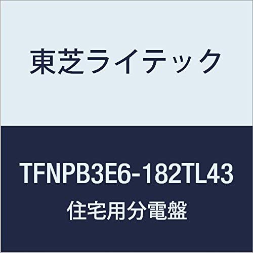 Toshiba Lighting & Technology TFNPB3E6-182TL43 N Series Distribution Board for Small Houses (Eco Cute 40A + Power Storage) + IH All Electric 60A 18-2 Door No Function