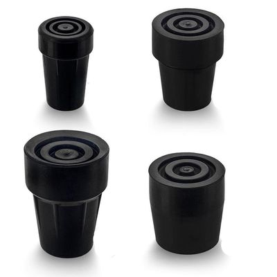 Royal RC Black Steel Inserted Rubber Tip - 3/4 Inch for Walking Cane, Durable Replacement Tip Fits Walking Sticks, Walking Canes for Hiking, Extra Durable Walking Cane for Women and Men