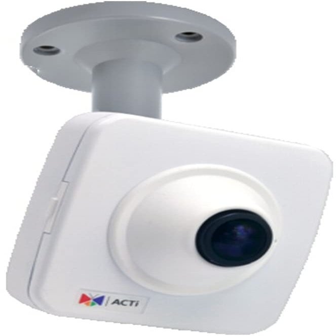 ACTi E16 10MP Fisheye Cube with Basic WDR, Fixed Lens, f1.37mm/F2.0 (HOV:187.7 (Overview Area), 114.5 (High Detail Area)), H.264, DNR, Built-in Microphone, MicroSDHC/MicroSDXC, PoE