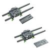 GOWE Adjustable Bridge Plate Baseplate for 15mm Rail Rig + Pair 300mm Rod for DSLR Follow Focus Video Camera view 2
