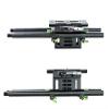 GOWE Adjustable Bridge Plate Baseplate for 15mm Rail Rig + Pair 300mm Rod for DSLR Follow Focus Video Camera view 4