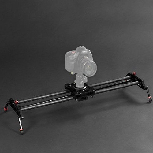 GOWE 80cm Carbon Fiber Portable Video Stabilizer DSLR Camera Following Shot Track Slider for DSLR Camera Camcorder DV Load 8Kg