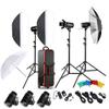 GOWE Photo Studio Speedlite Lighting Kit with 300W Studio Flash Strobe Light Stand Softbox Barn Door Trigger view 1