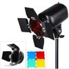 GOWE Photo Studio Speedlite Lighting Kit with 300W Studio Flash Strobe Light Stand Softbox Barn Door Trigger view 3